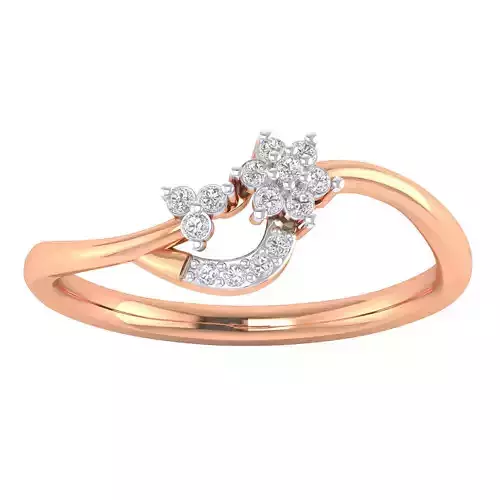 Women Star Ring STL OBJ FBX Renders Details