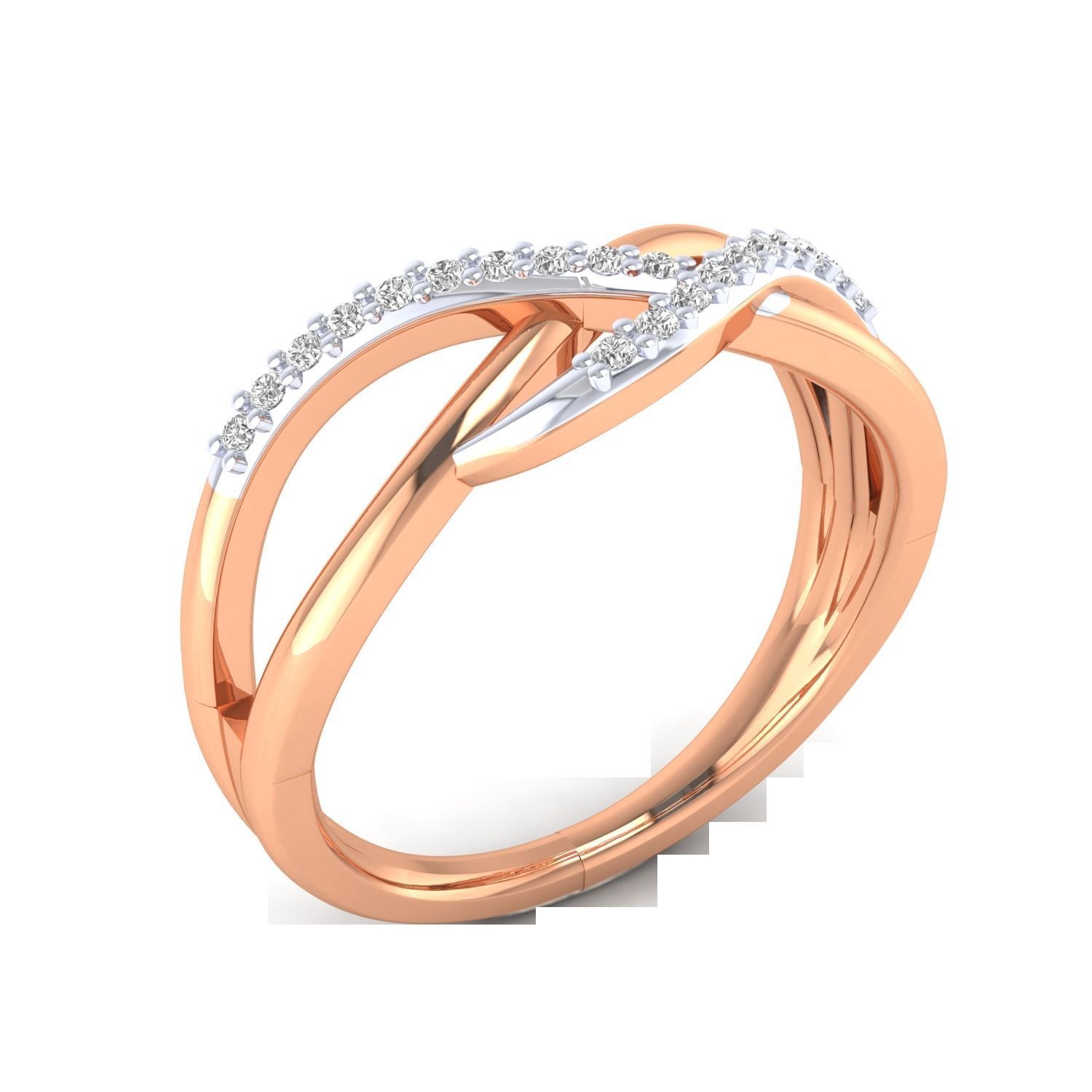 Women Wedding Engagement Ring STL OBJ FBX Renders Details 3D print model_2