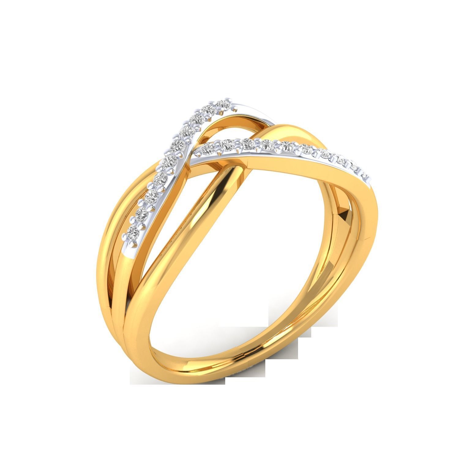 Women Wedding Engagement Ring STL OBJ FBX Renders Details 3D print model_4