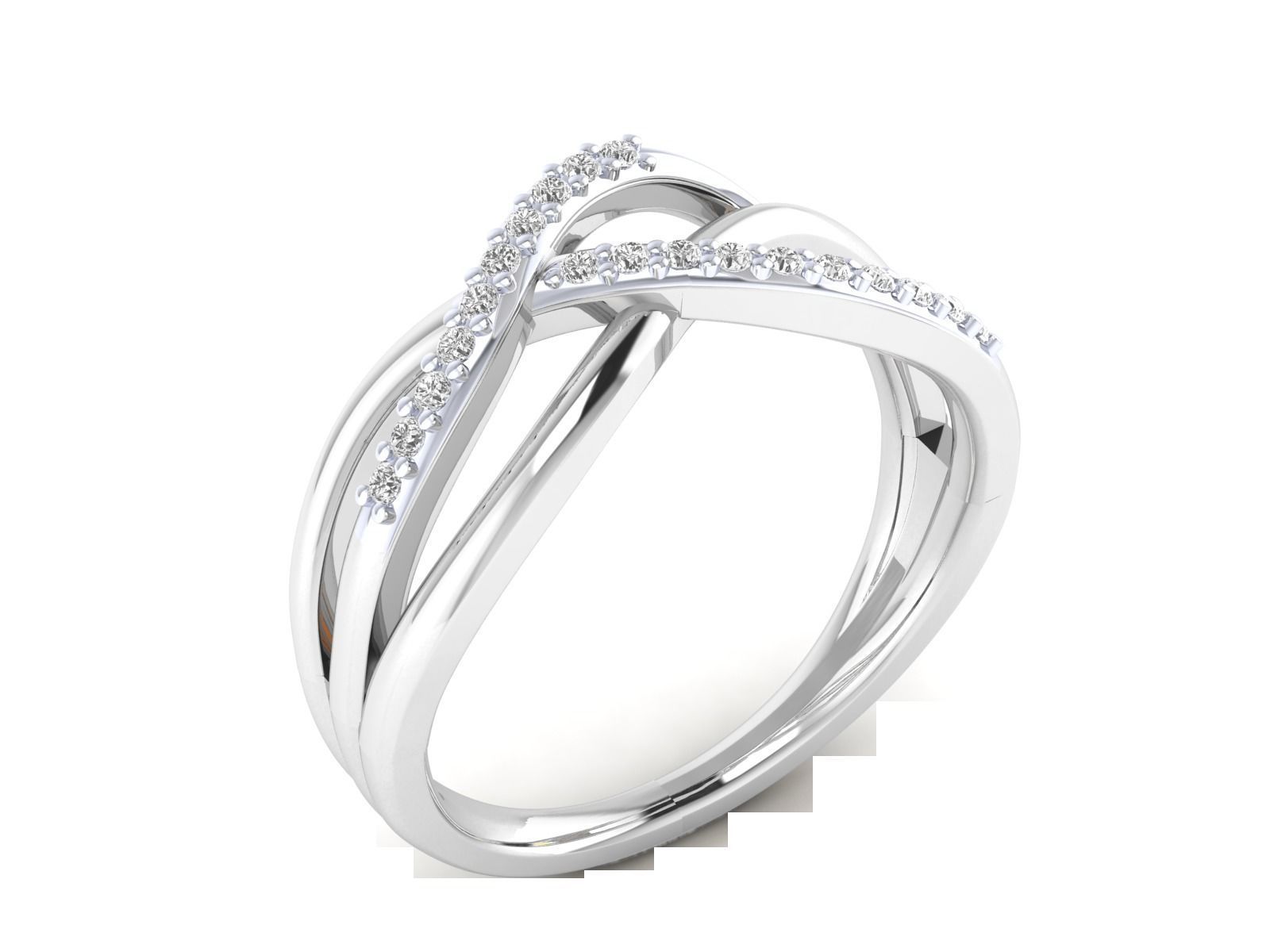 Women Wedding Engagement Ring STL OBJ FBX Renders Details 3D print model_6