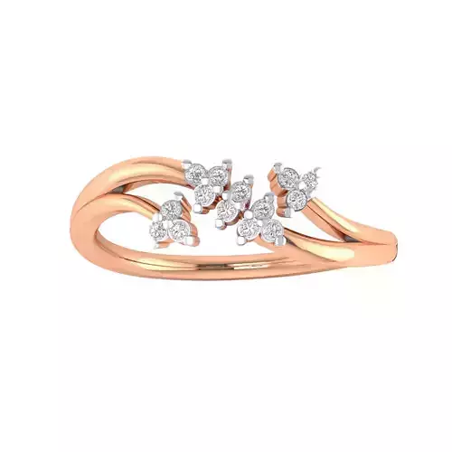 Women Wedding Engagement Ring STL OBJ FBX Renders Details