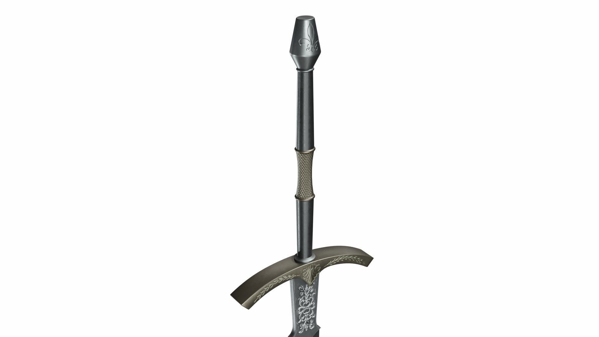 Bastard sword 3D model_2