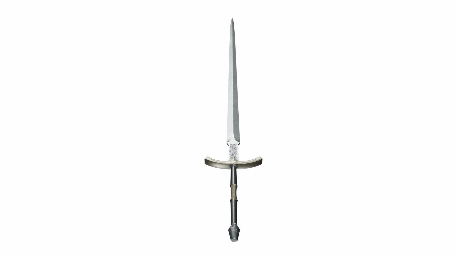 Bastard sword 3D model_4