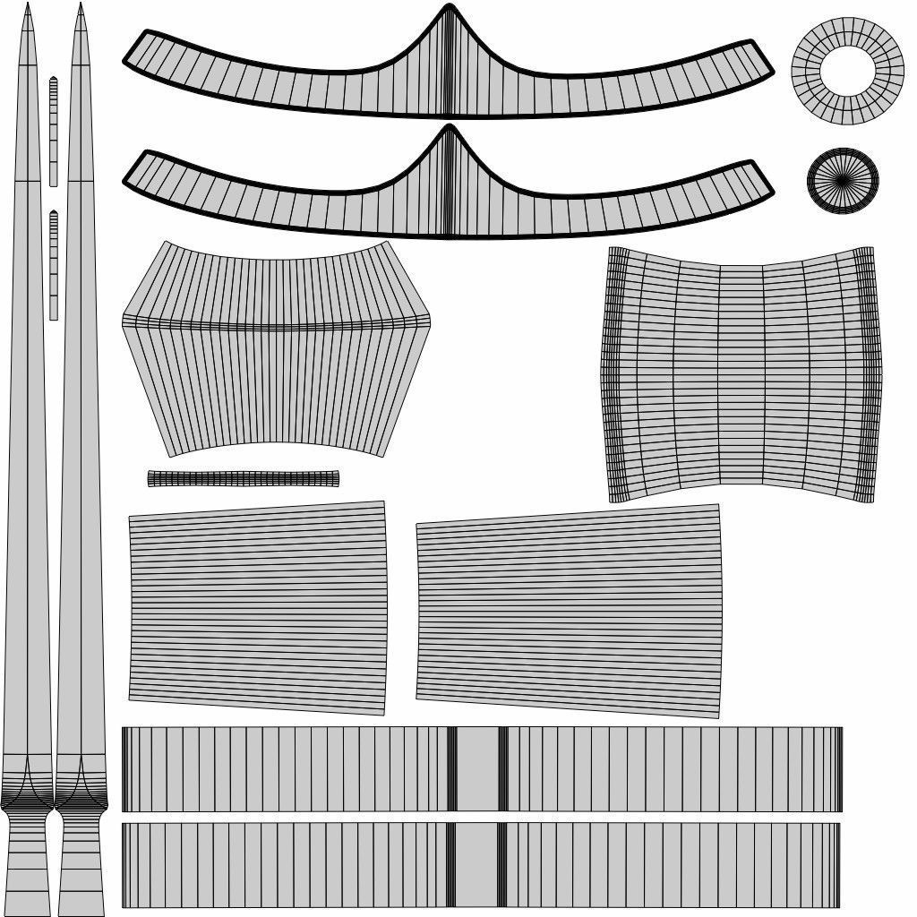 Bastard sword 3D model_5