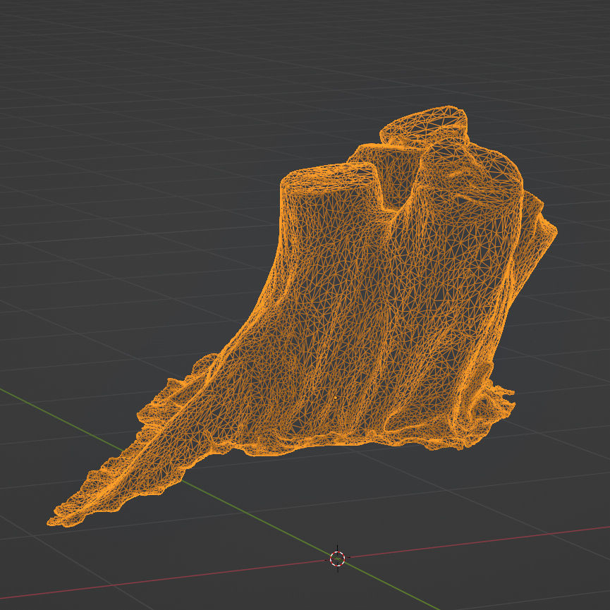 Tree stump Low-poly 3D model_7