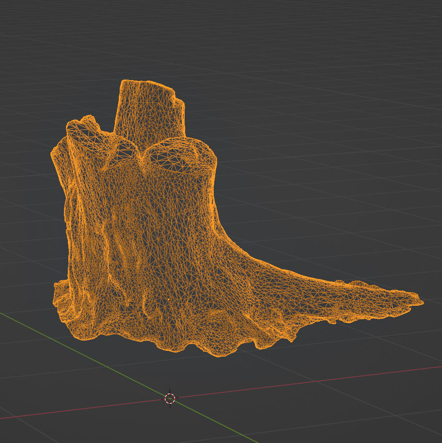 Tree stump Low-poly 3D model_5