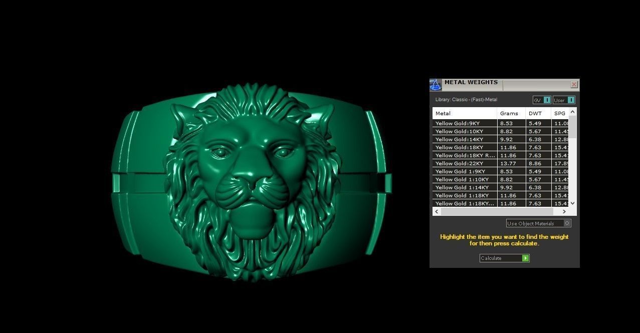 Lion Ring 3D print model_18
