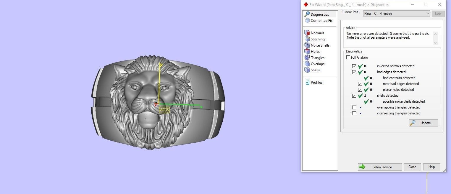 Lion Ring 3D print model_19