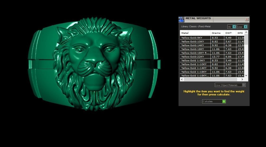 Lion Ring 3D print model_17