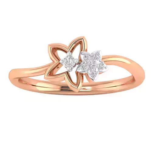 Women Star Ring STL OBJ FBX Renders Details