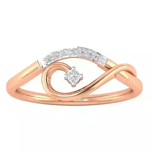 Women Wedding Engagement Ring STL OBJ FBX Renders Details 3D print model