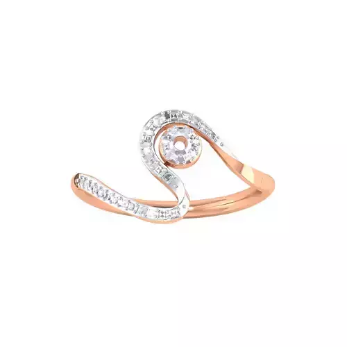Women Wedding Engagement Ring STL OBJ FBX Renders Details