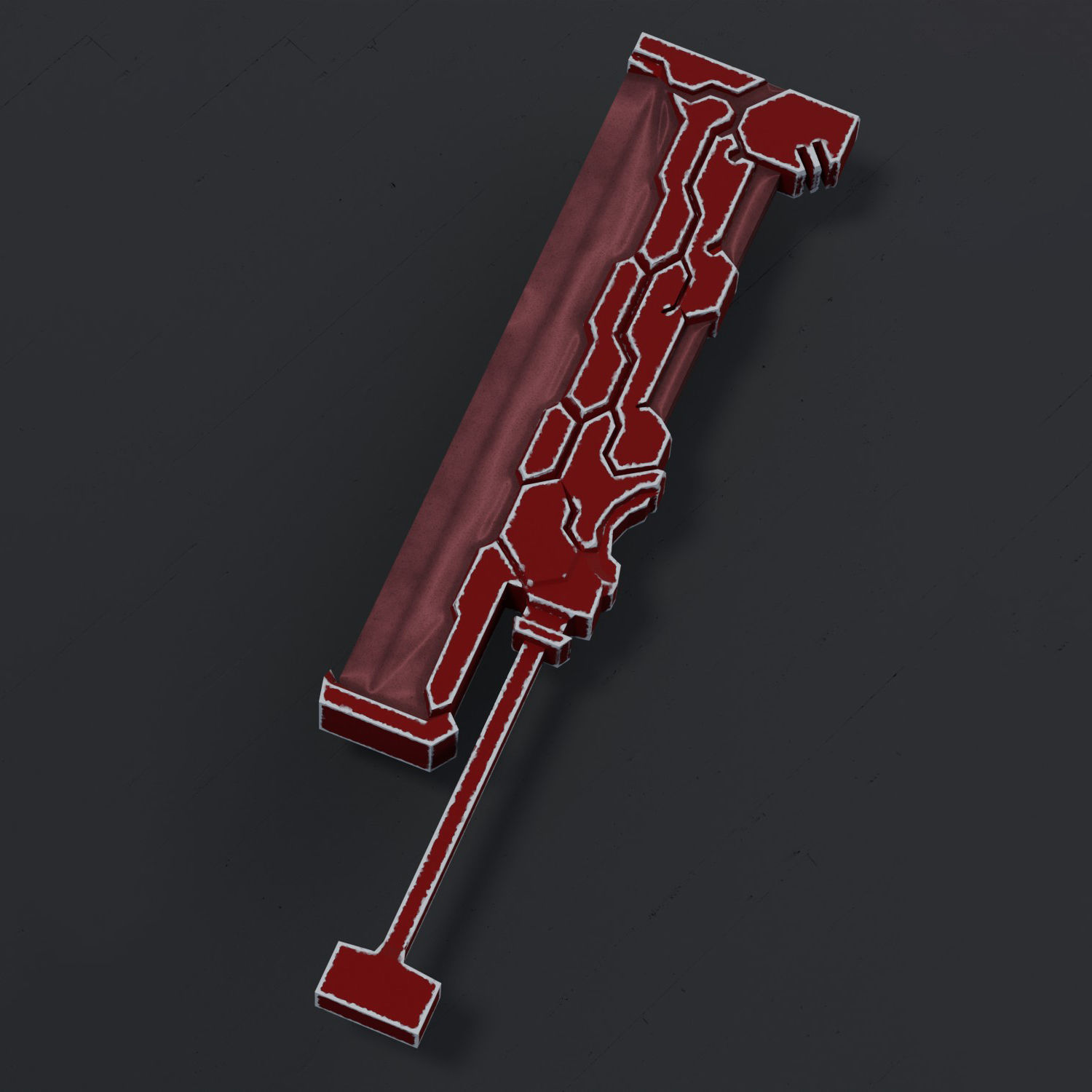Fantasy Low Poly Weapons Pack Low-poly 3D model_3