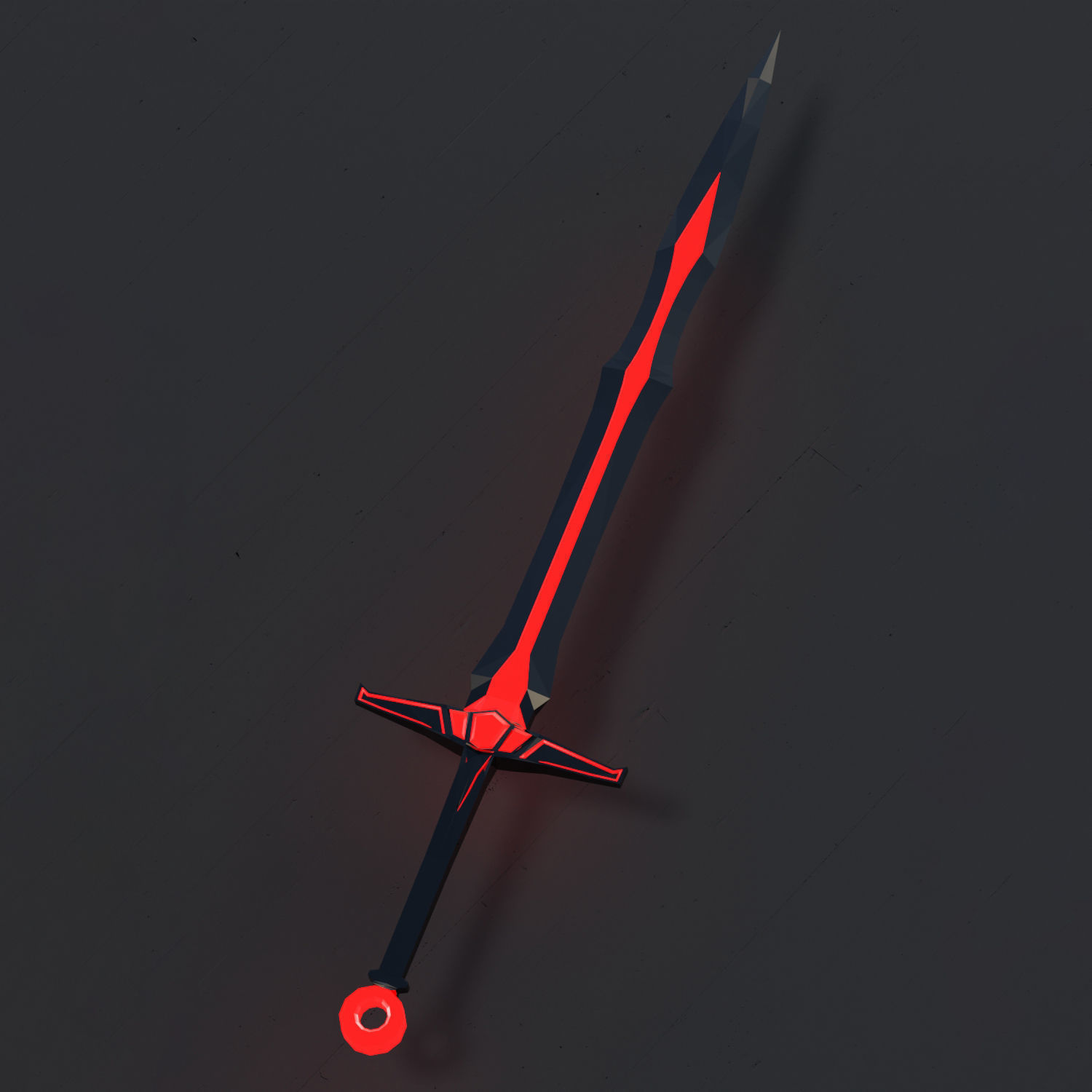 Fantasy Low Poly Weapons Pack Low-poly 3D model_9