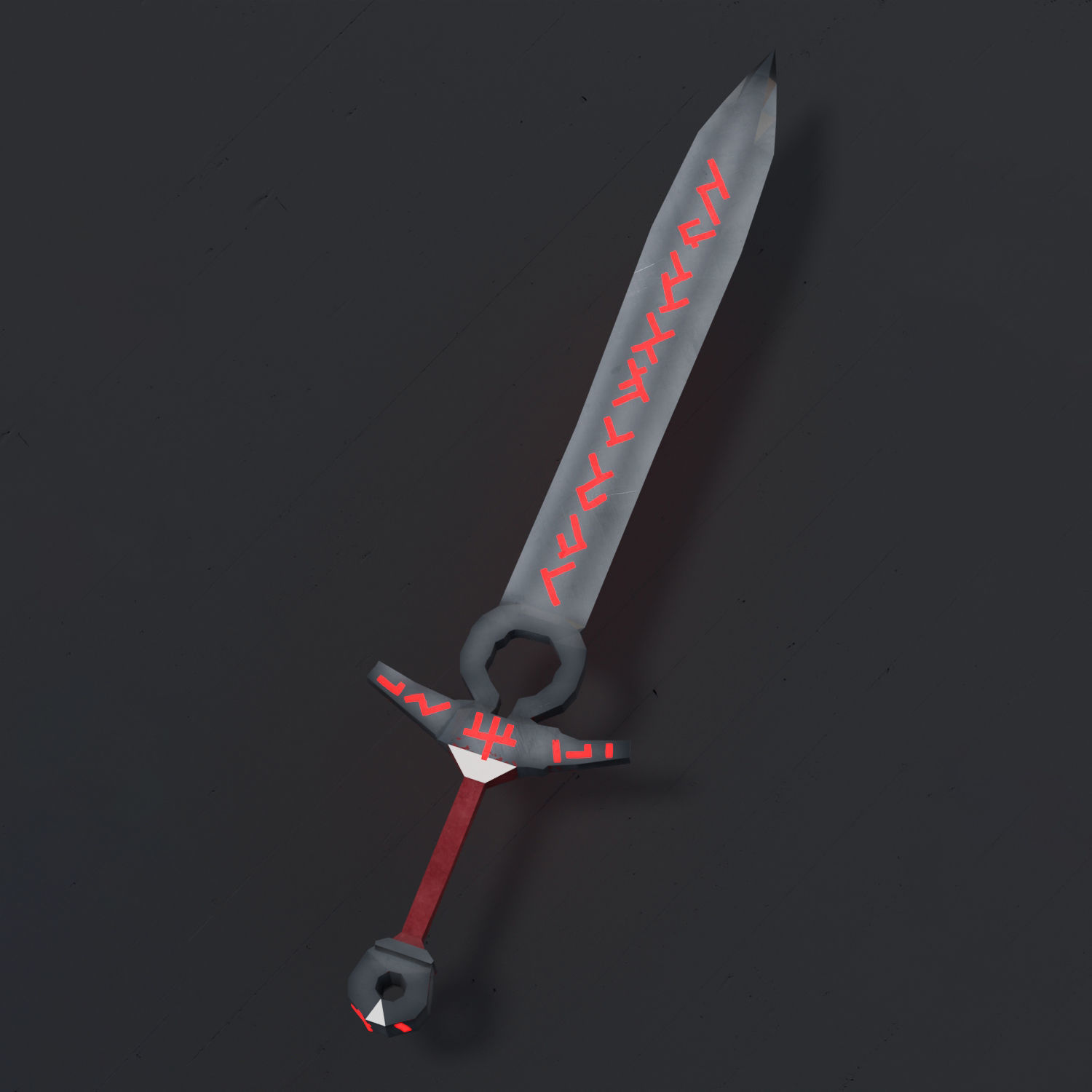 Fantasy Low Poly Weapons Pack Low-poly 3D model_10