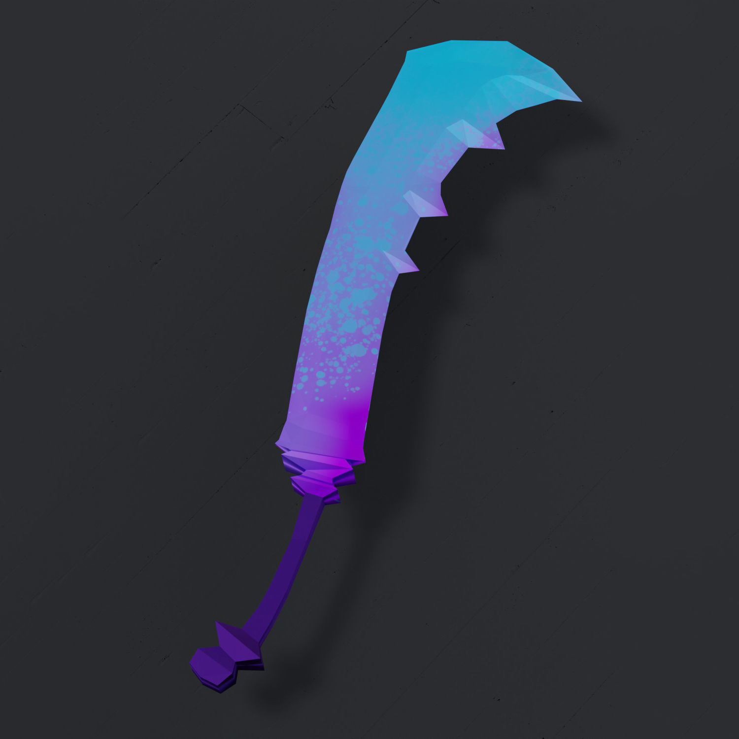 Fantasy Low Poly Weapons Pack Low-poly 3D model_8