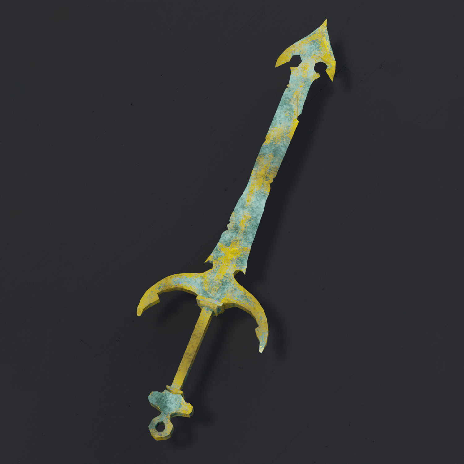 Fantasy Low Poly Weapons Pack Low-poly 3D model_11