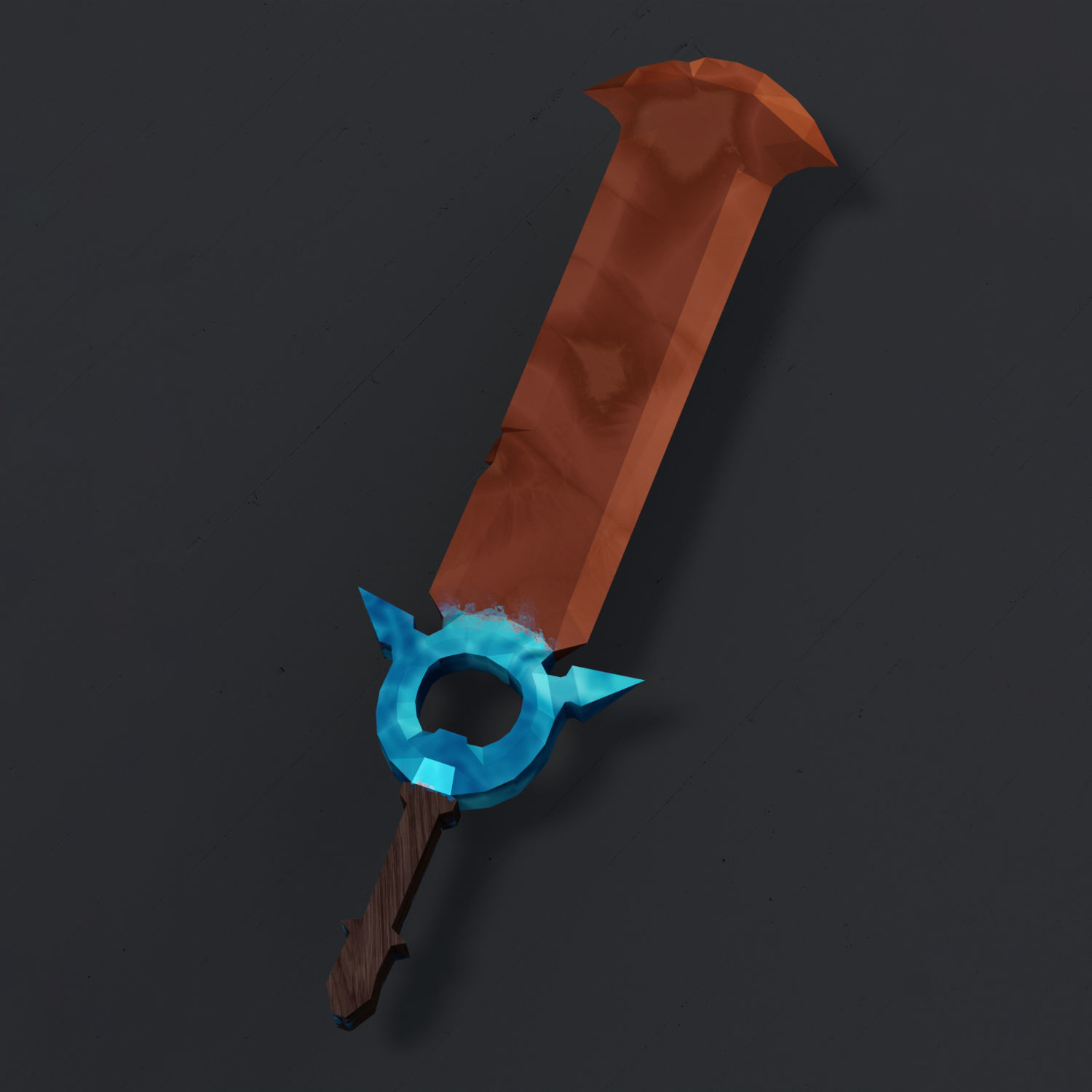 Fantasy Low Poly Weapons Pack Low-poly 3D model_13