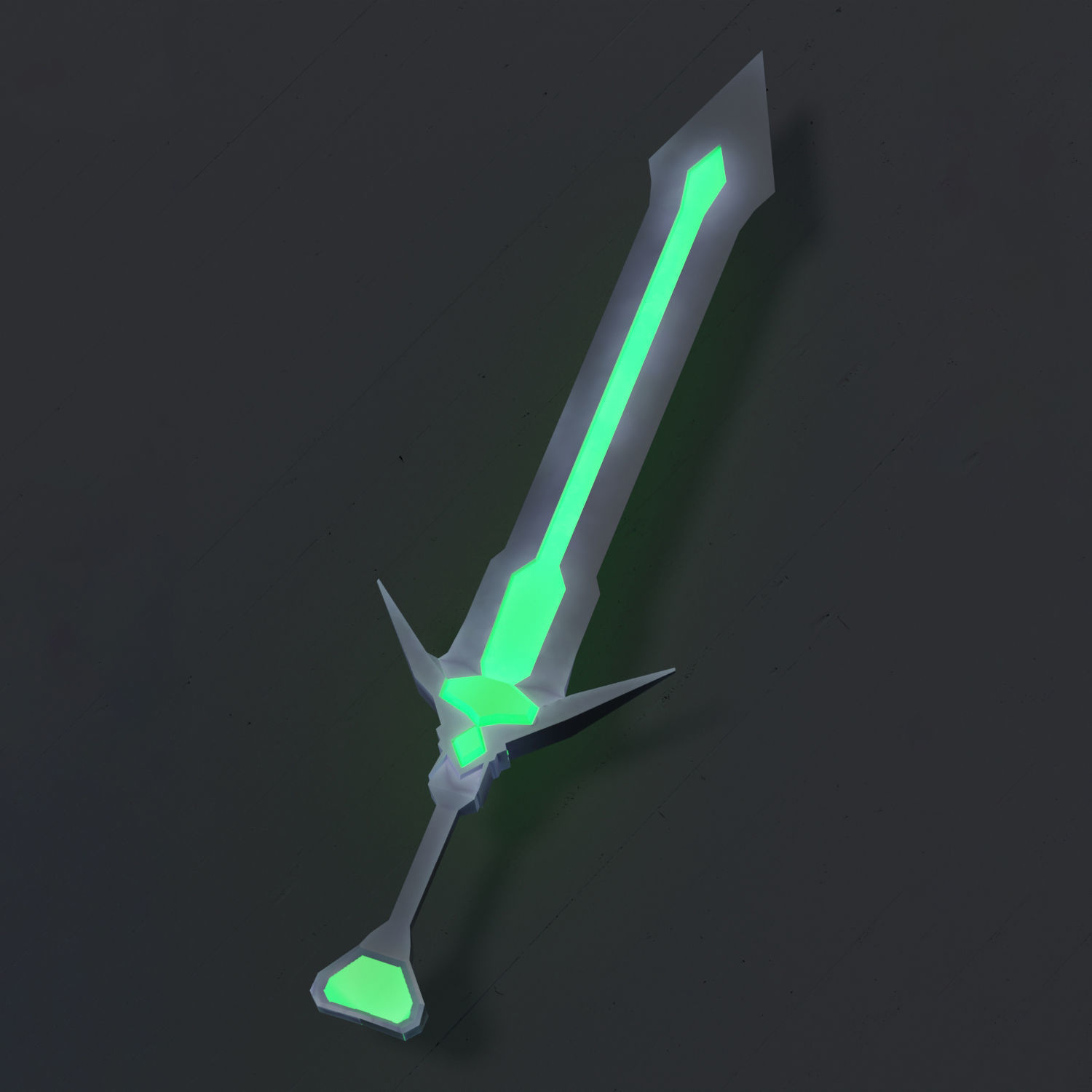 Fantasy Low Poly Weapons Pack Low-poly 3D model_5