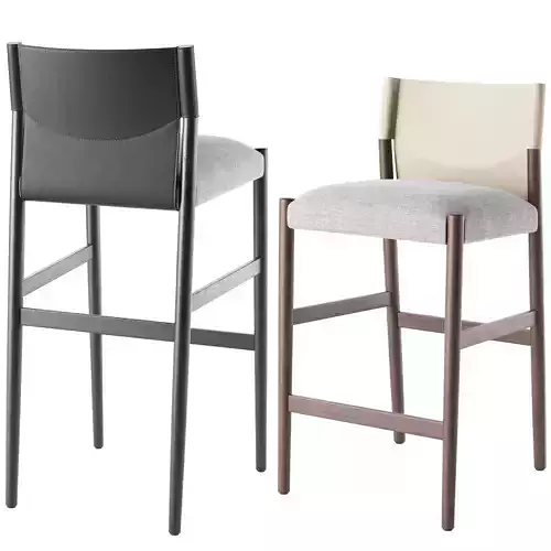 Sveva Stool By Porada 3D model