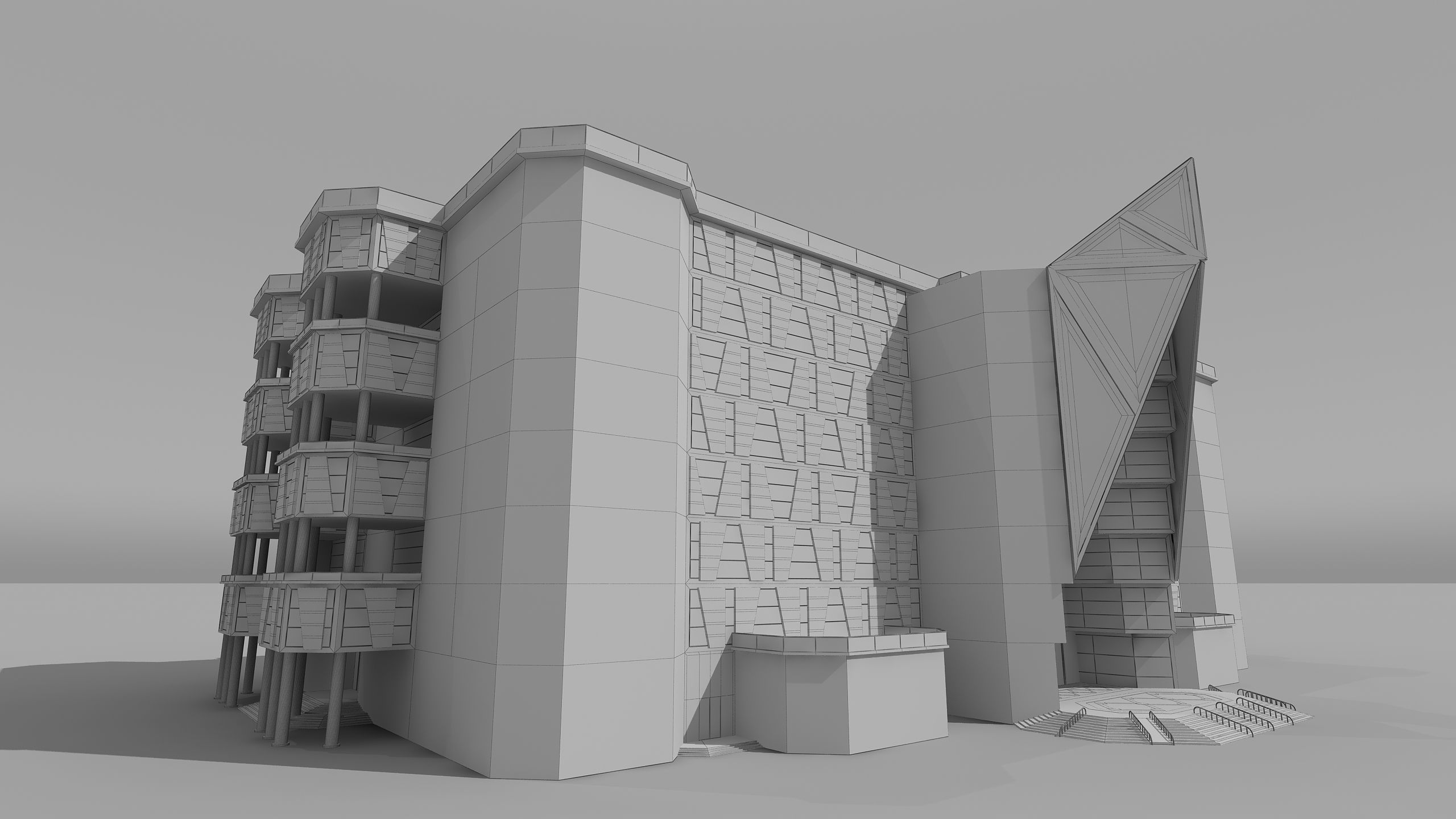 0153 - Courthouse Building 3D model_17