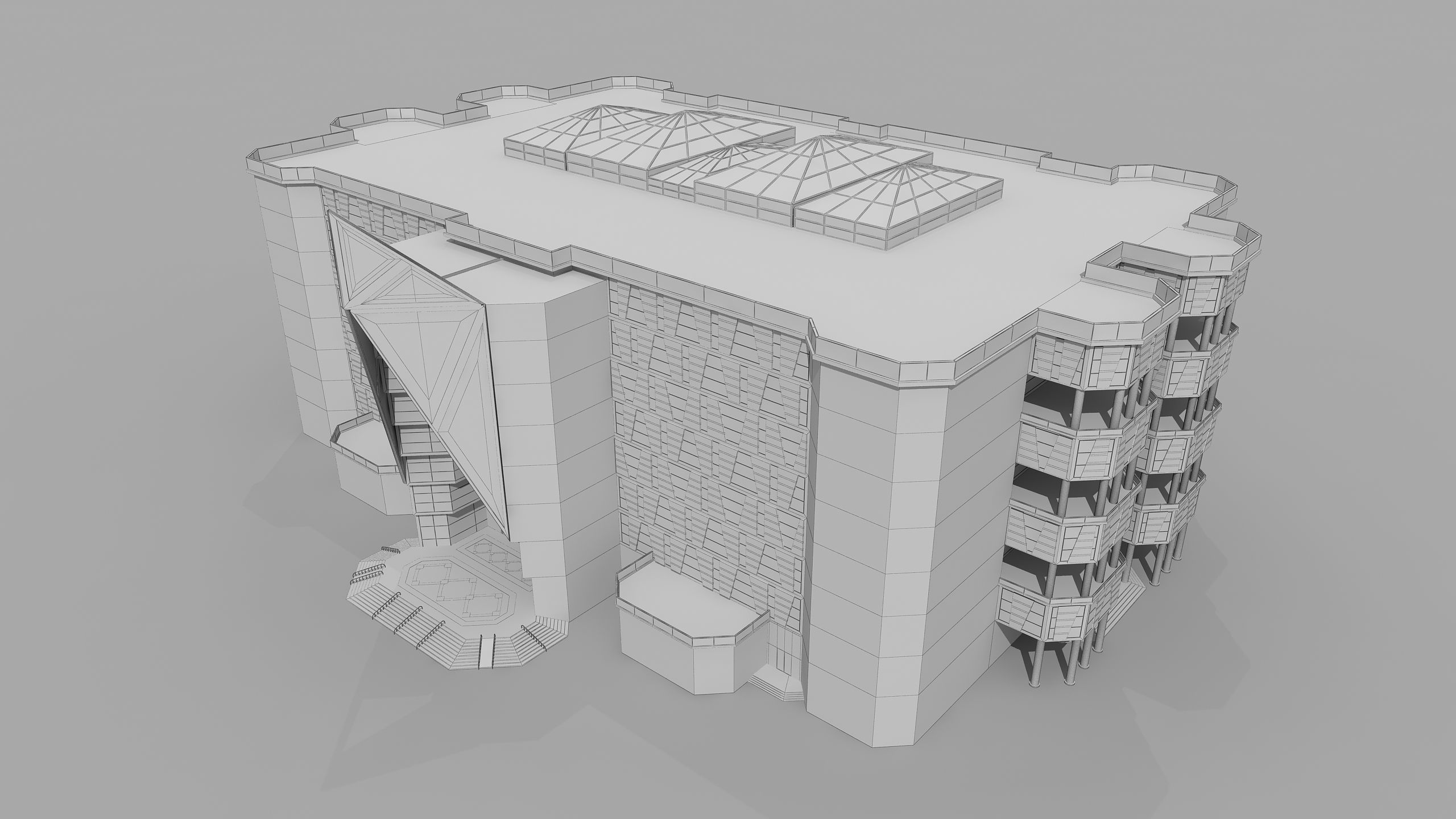 0153 - Courthouse Building 3D model_20