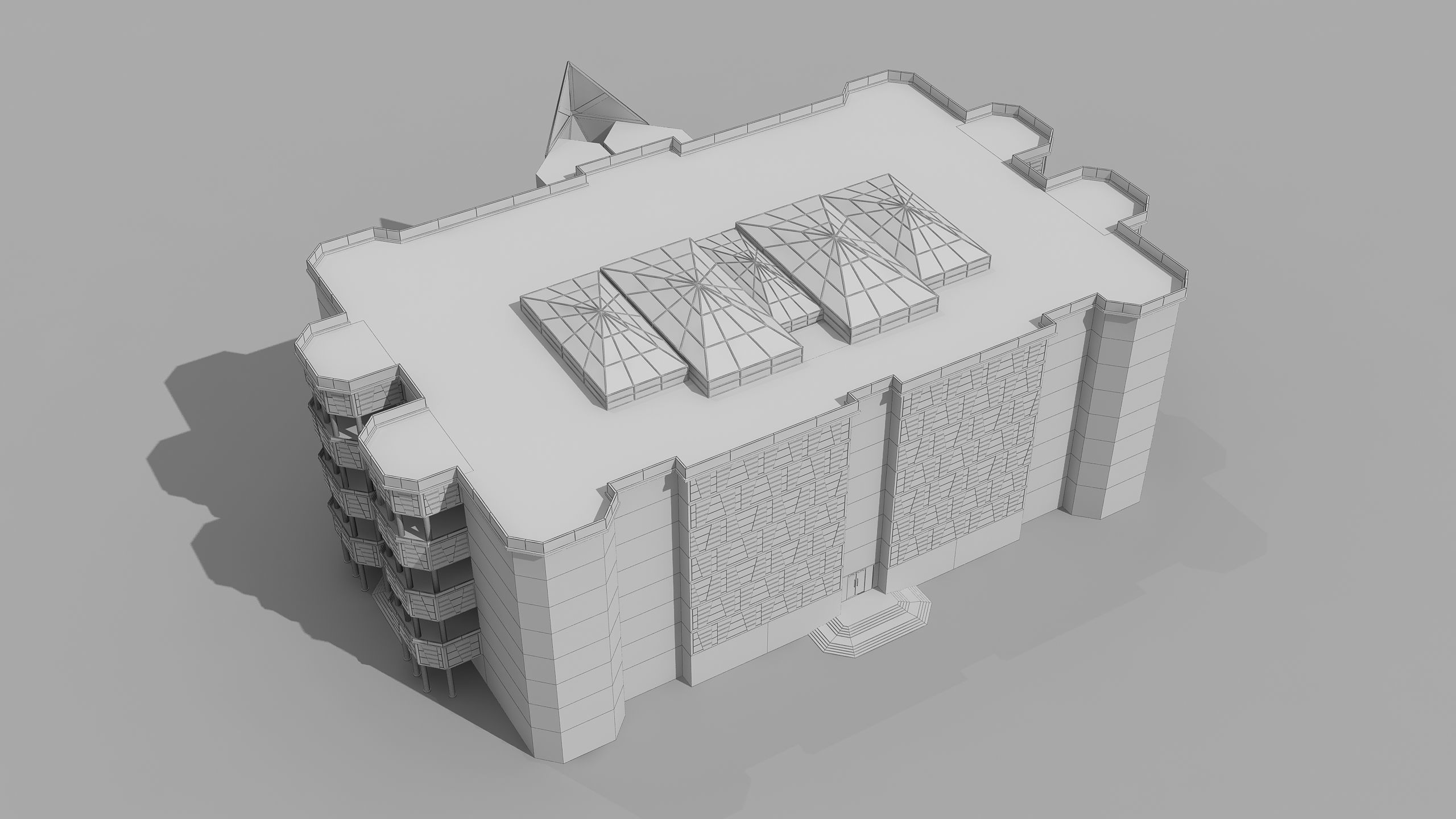 0153 - Courthouse Building 3D model_16