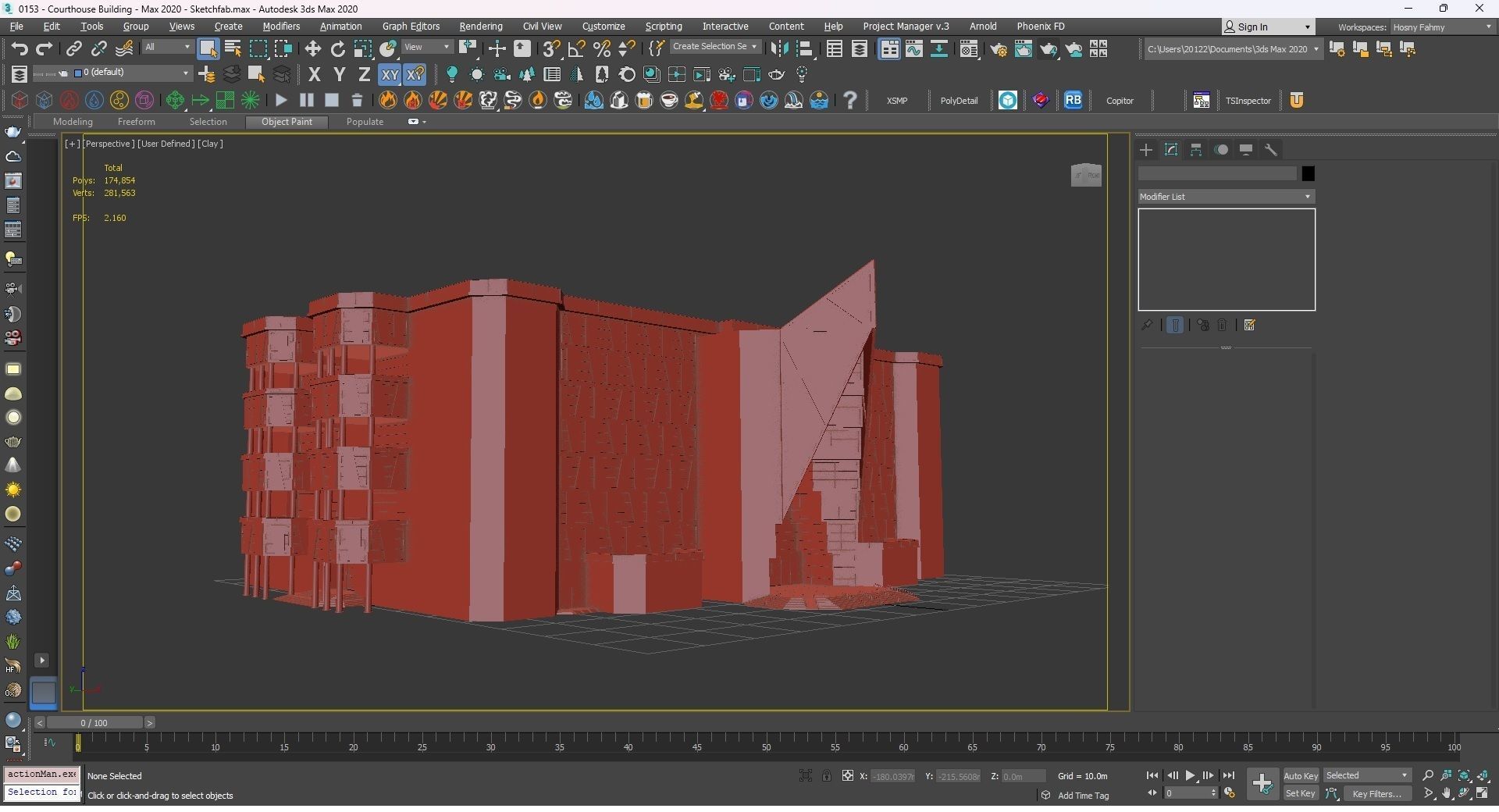 0153 - Courthouse Building 3D model_32