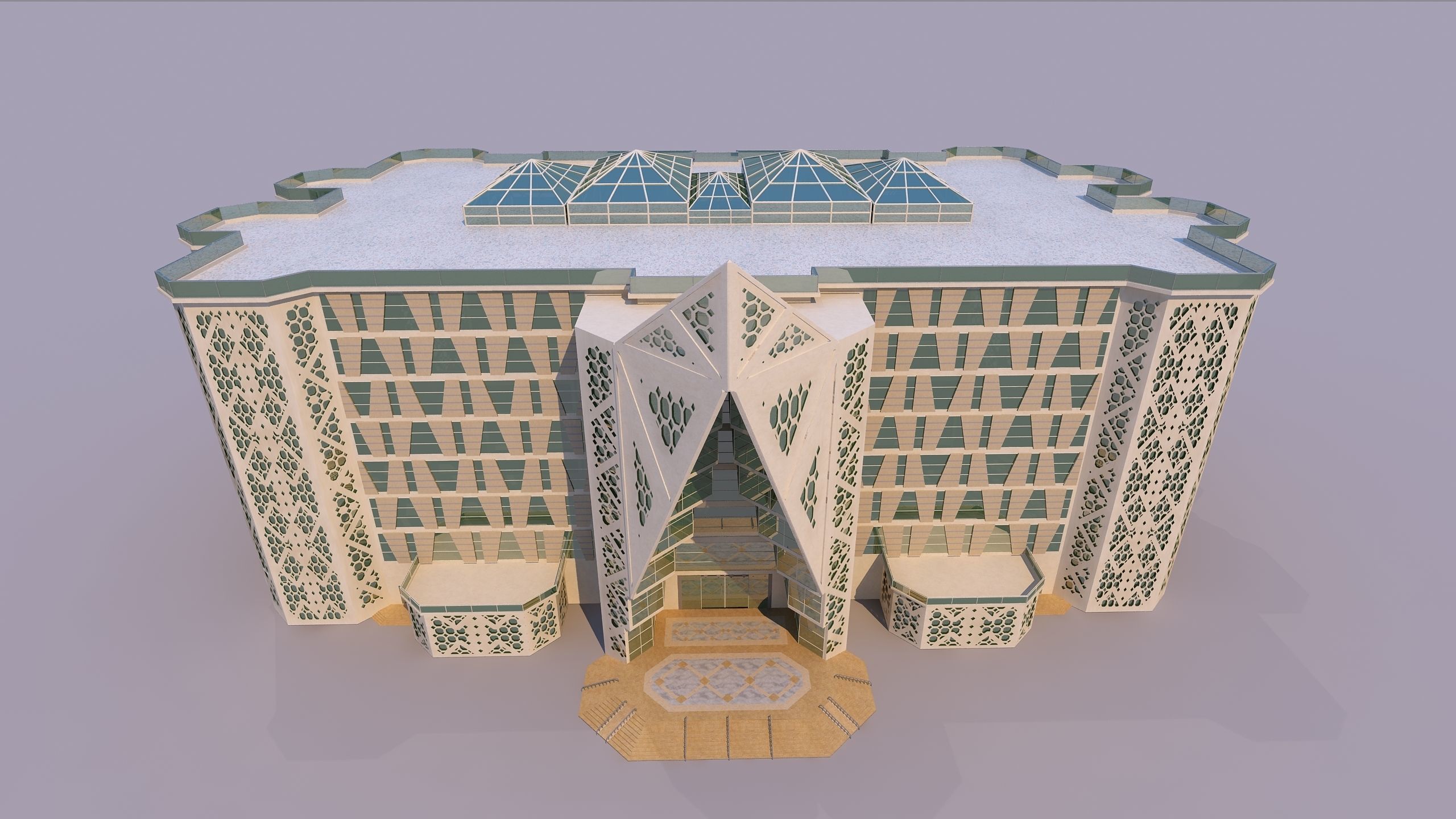 0153 - Courthouse Building 3D model_8