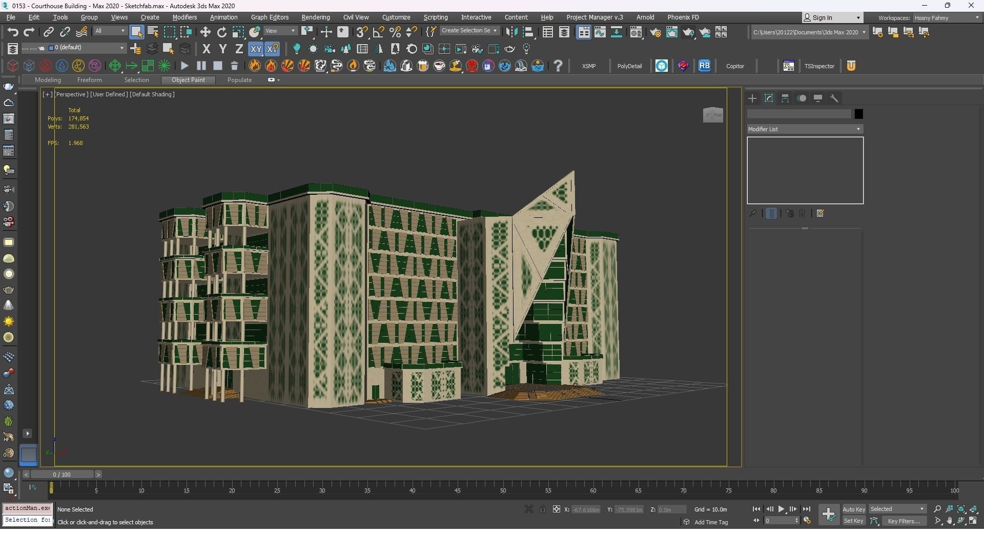 0153 - Courthouse Building 3D model_30
