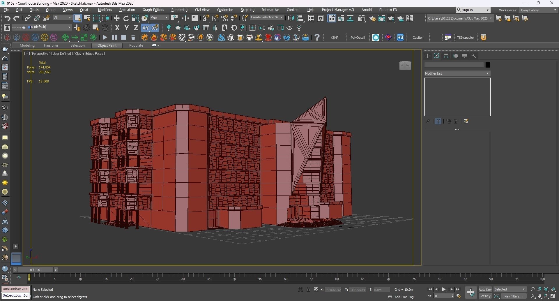 0153 - Courthouse Building 3D model_33