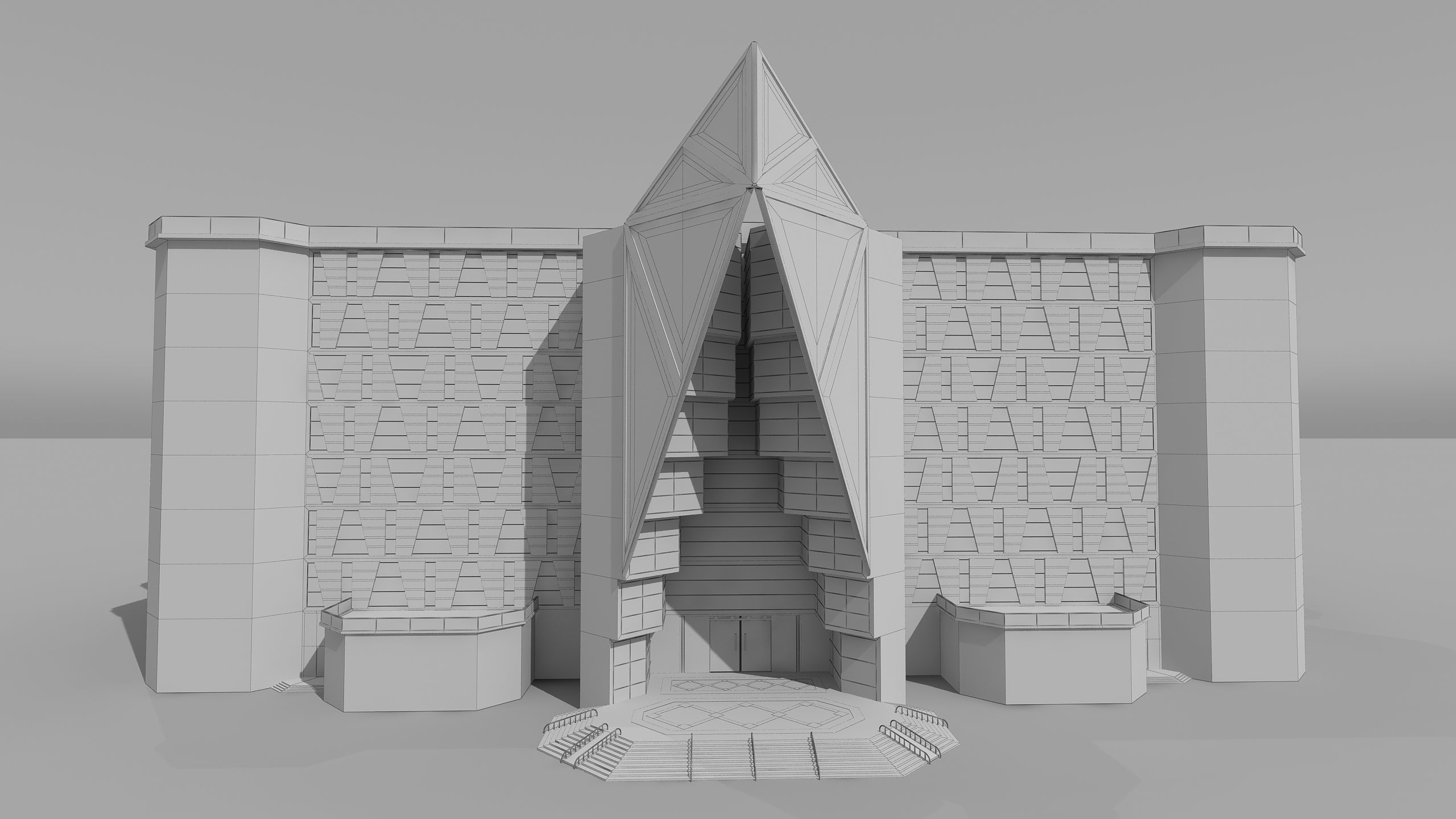 0153 - Courthouse Building 3D model_24