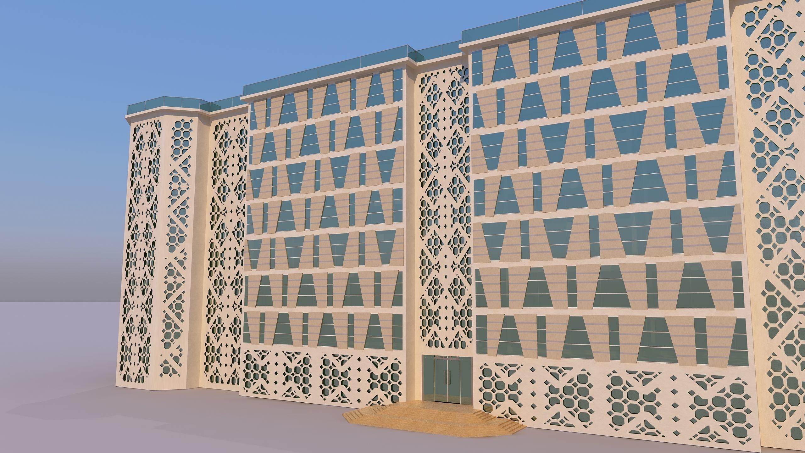 0153 - Courthouse Building 3D model_12