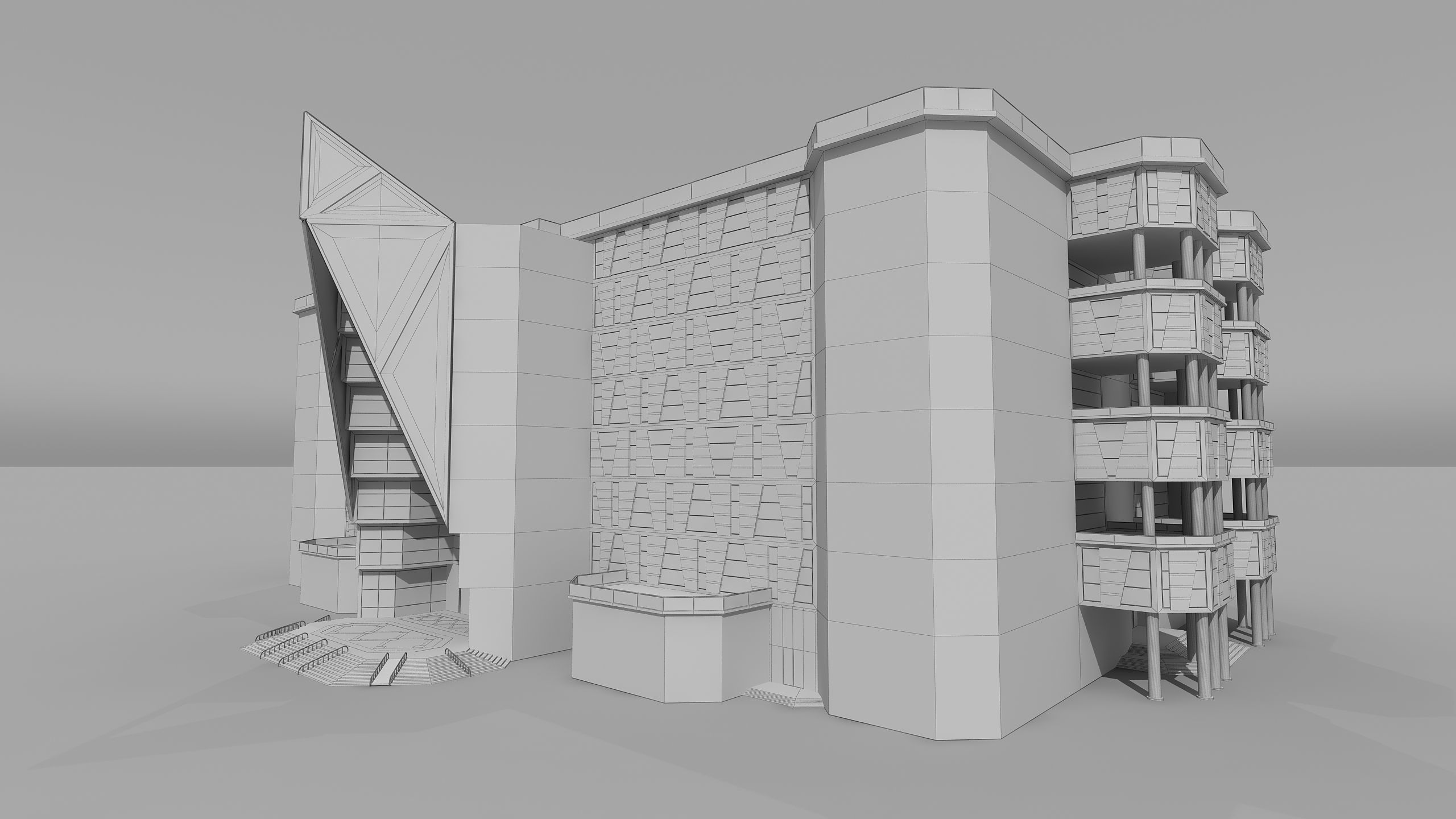 0153 - Courthouse Building 3D model_21