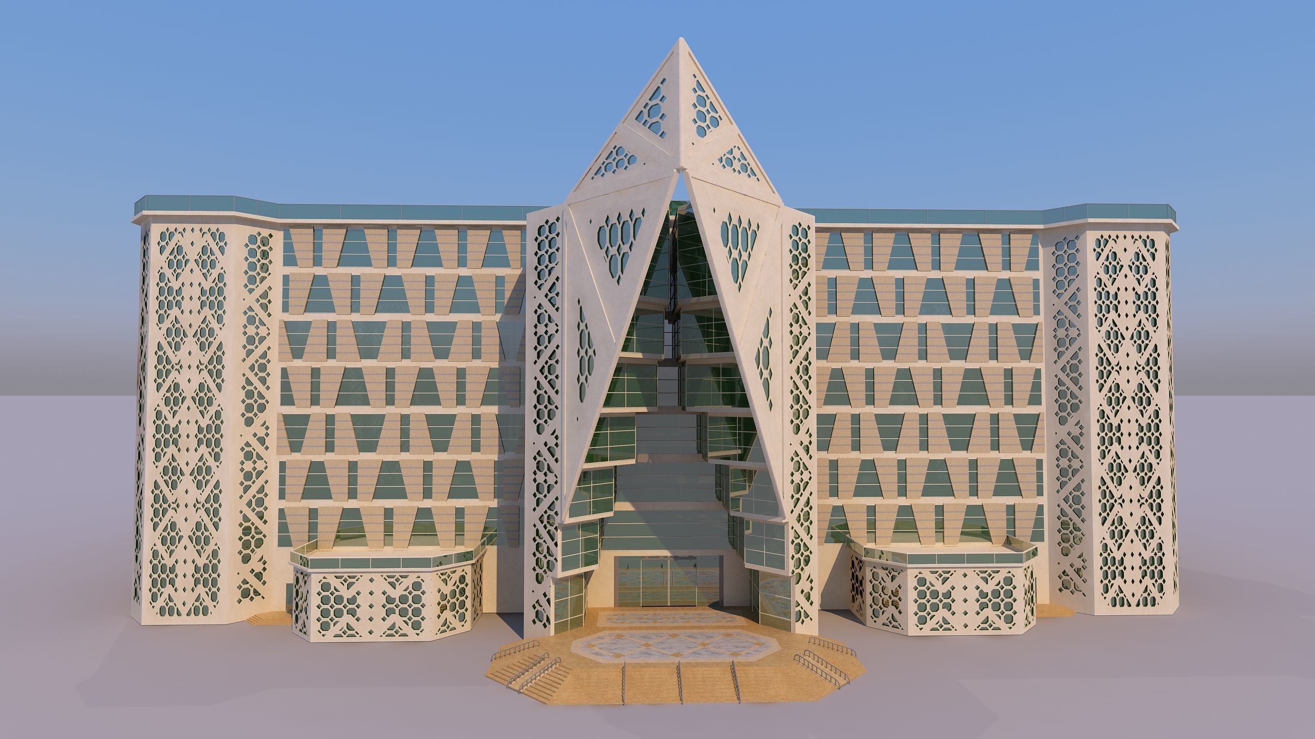 0153 - Courthouse Building 3D model_1