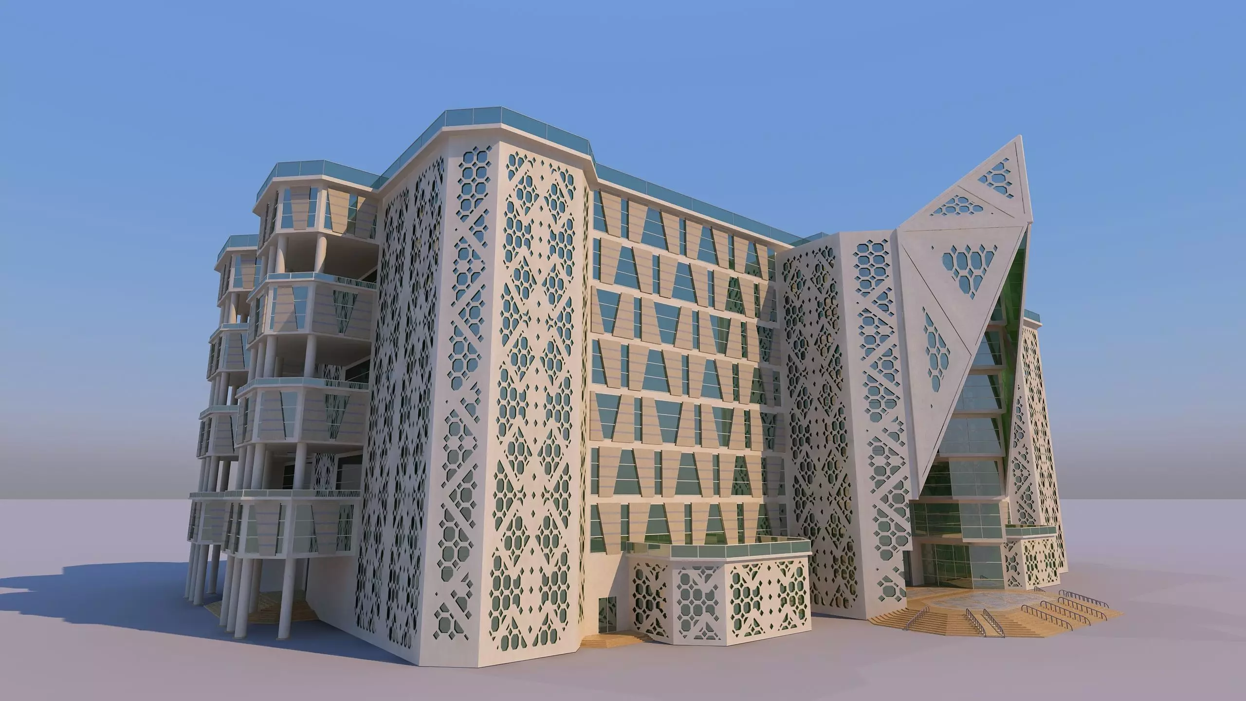 0153 - Courthouse Building 3D model_0