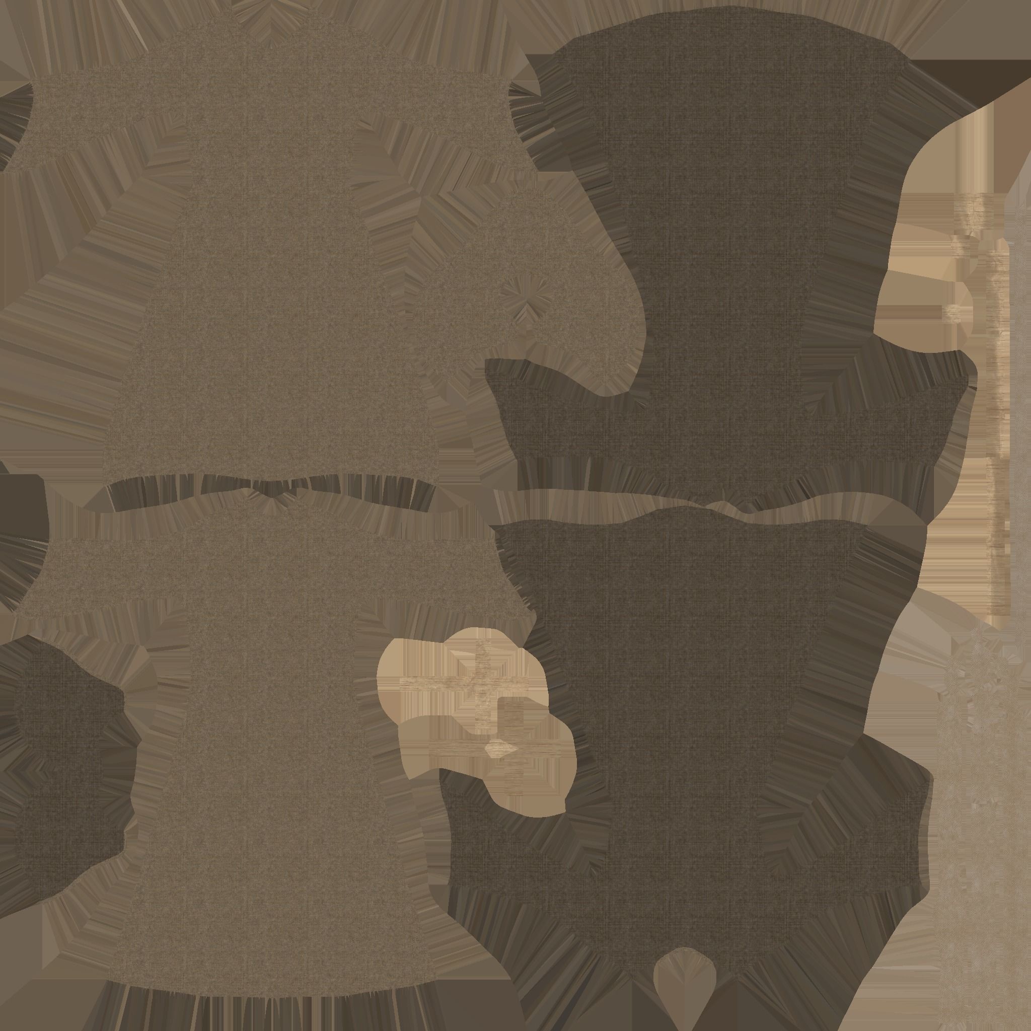 Priest Outfit A01 Dark Brown - Character Clothing Design Low-poly 3D model_24