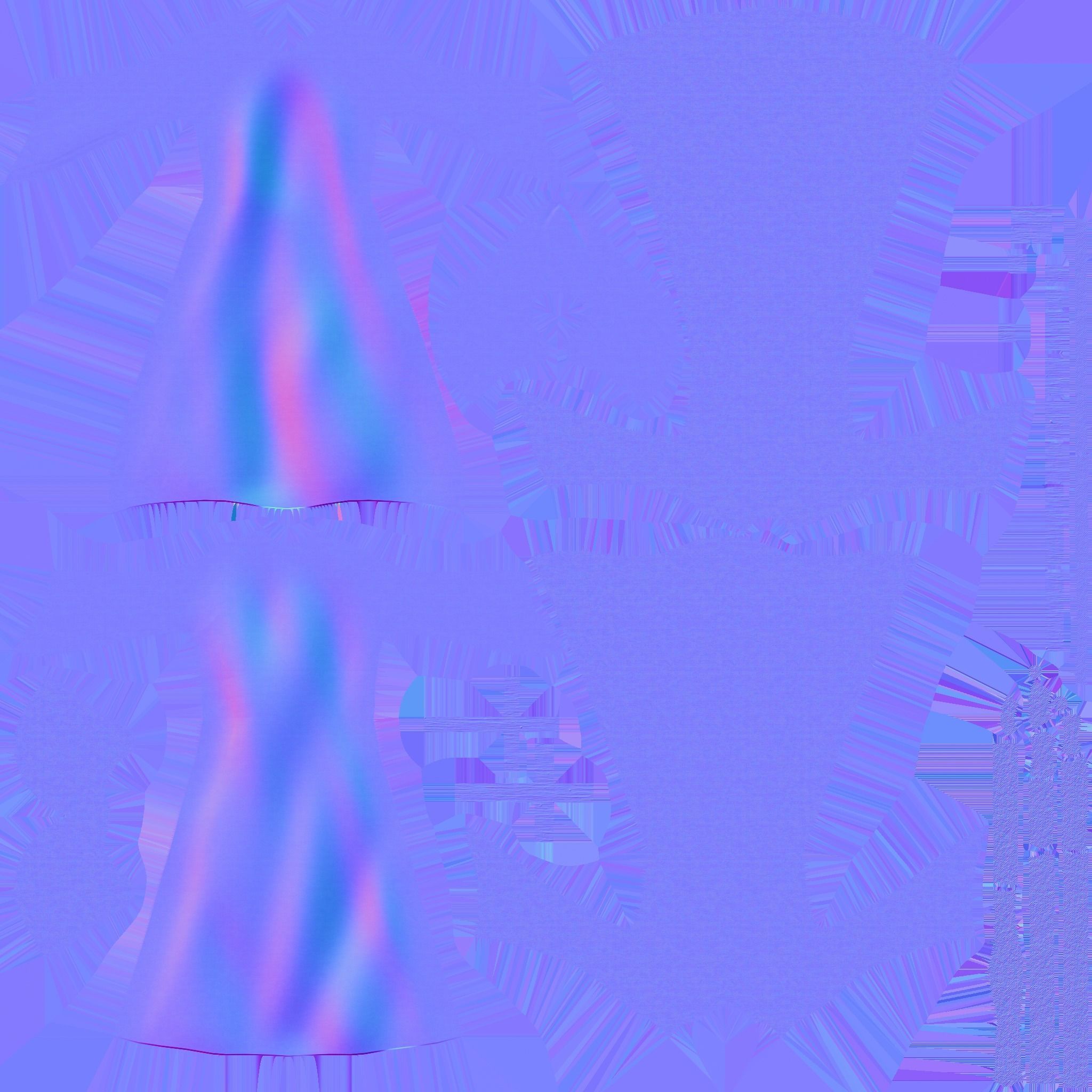 Priest Outfit A01 Dark Brown - Character Clothing Design Low-poly 3D model_27