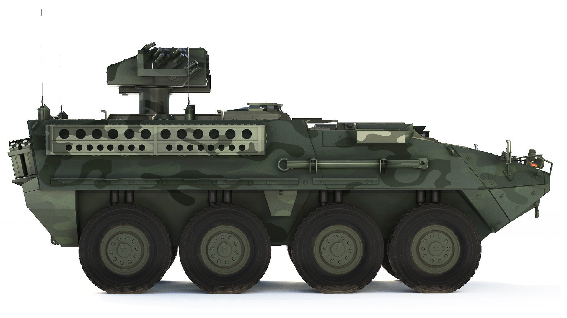 M1134 ATGM Stryker 2008 3D model_5