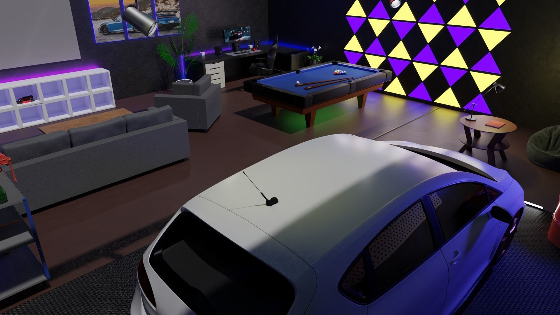 DREAM MAN CAVE - GAMING ROOM 3D model_1