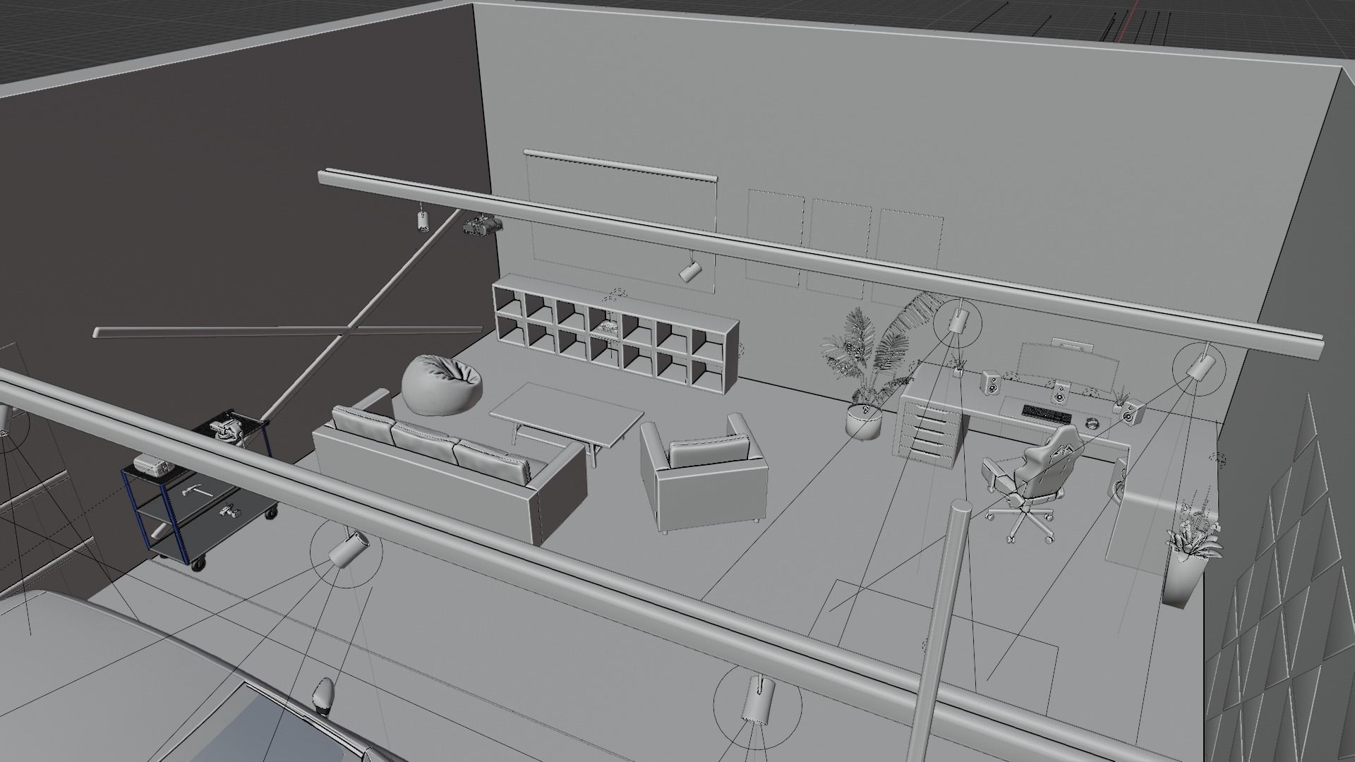 DREAM MAN CAVE - GAMING ROOM 3D model_7