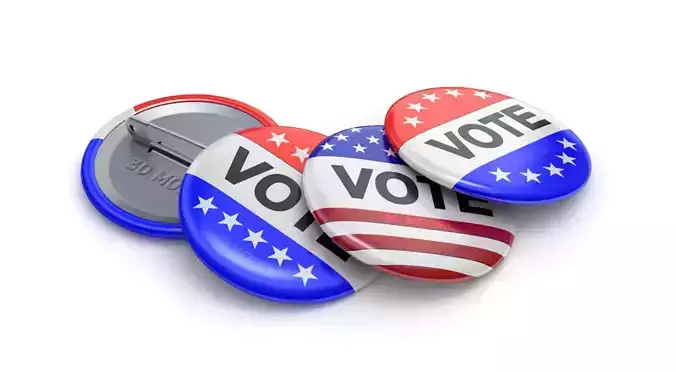 Vote Badge 3D model