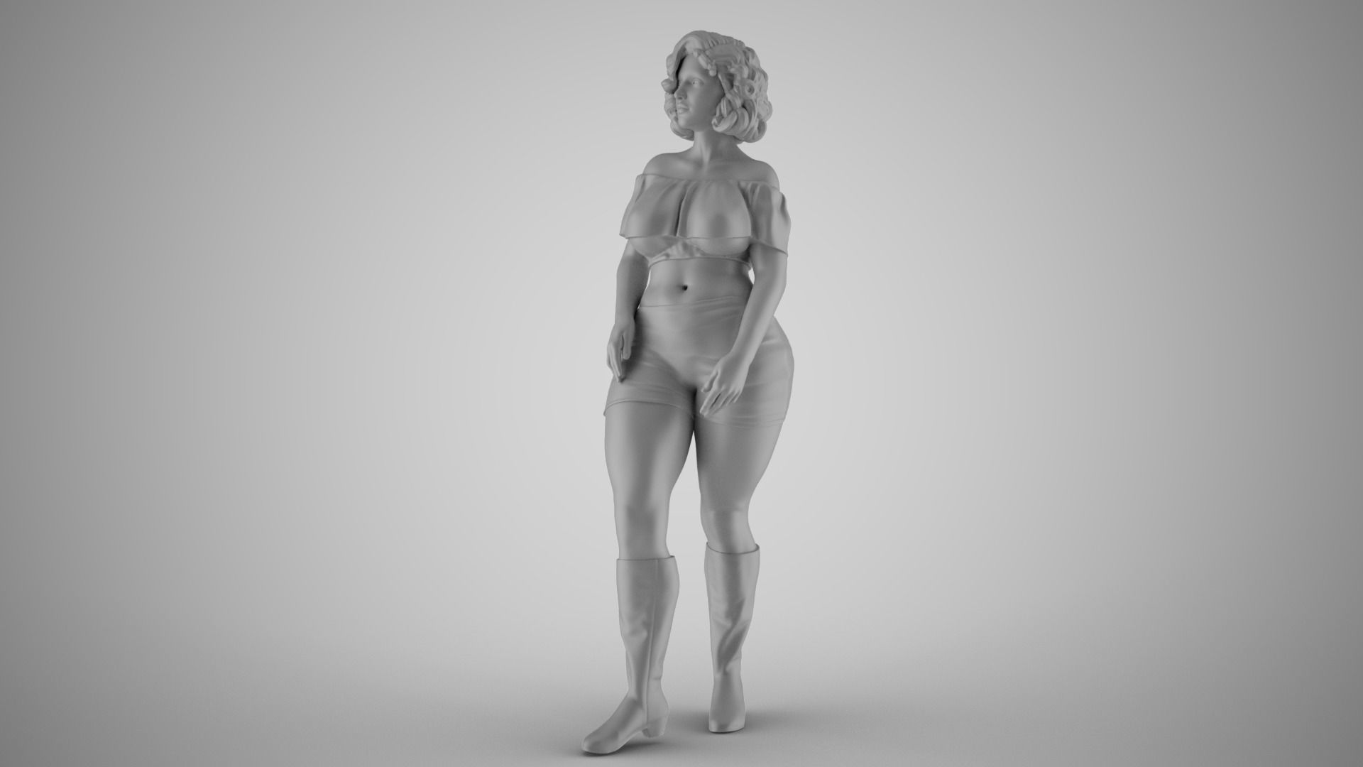 Coquet Girl 2 3D print model_1
