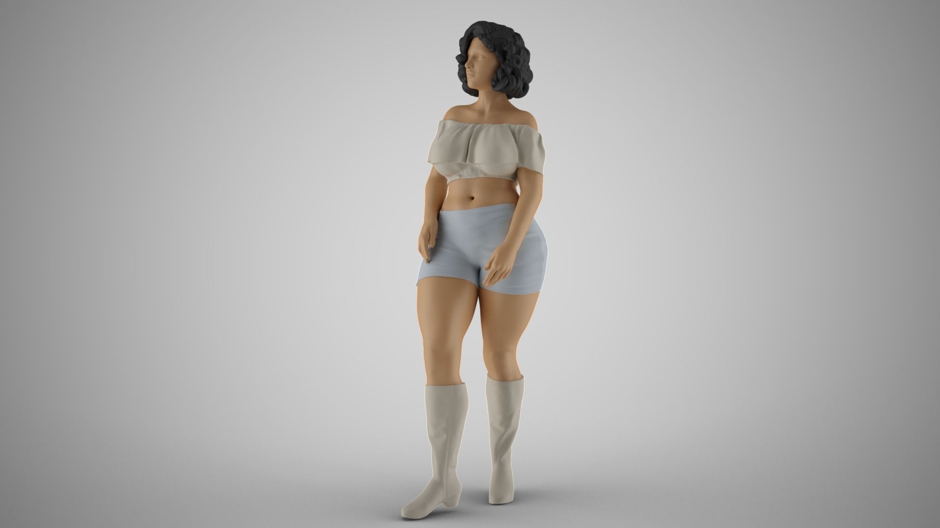 Coquet Girl 2 3D print model_10