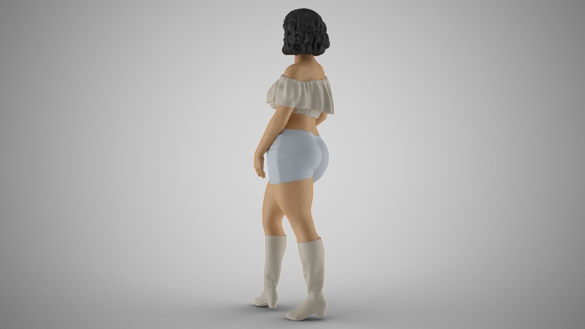 Coquet Girl 2 3D print model_8