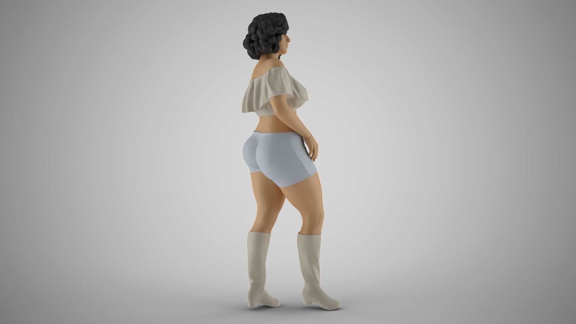 Coquet Girl 2 3D print model_5