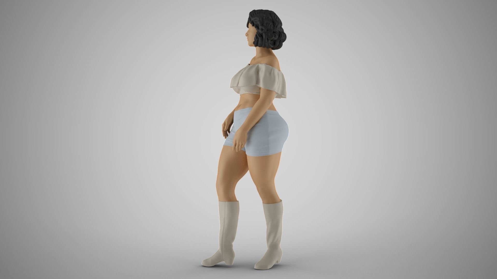 Coquet Girl 2 3D print model_9
