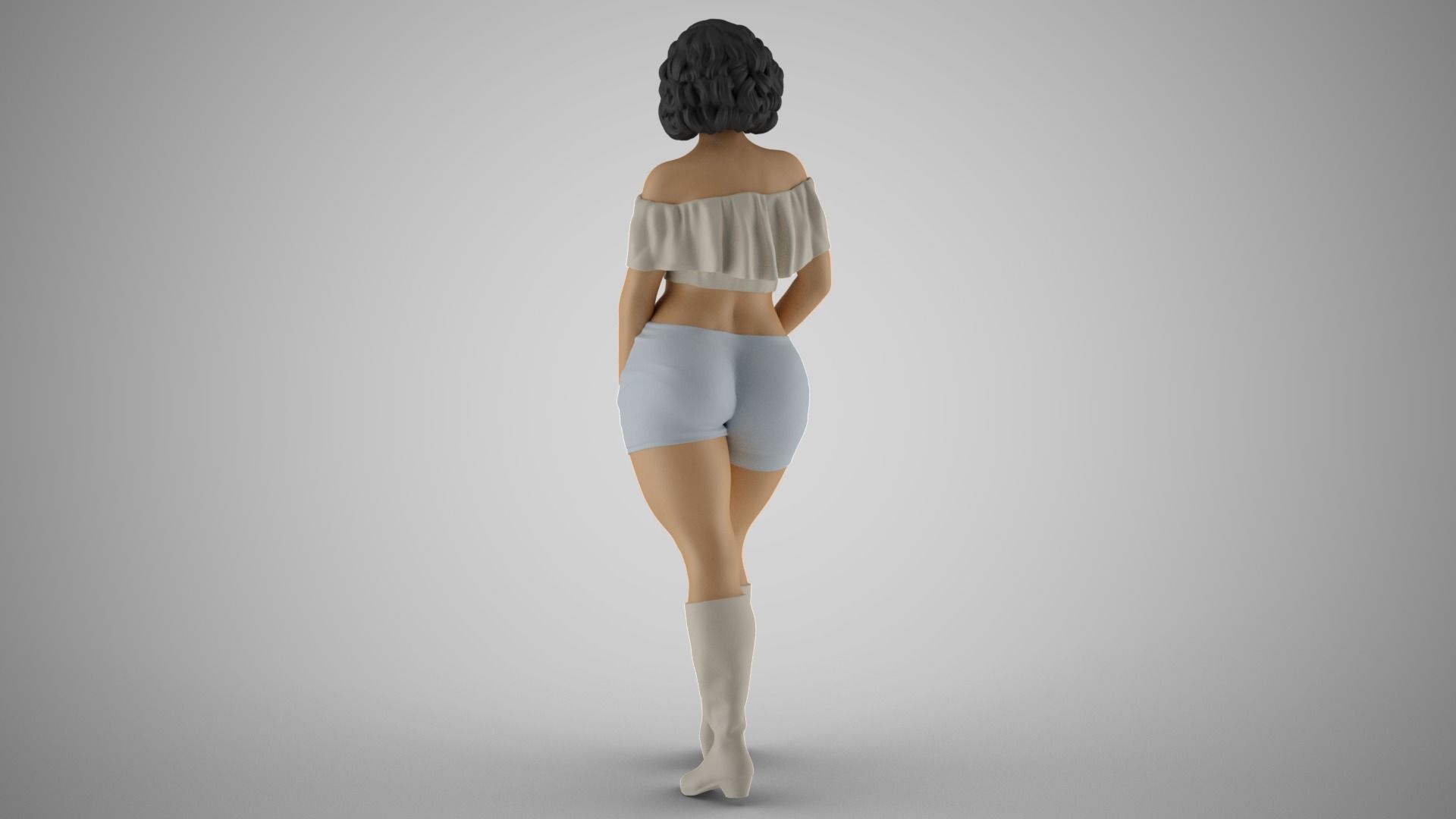 Coquet Girl 2 3D print model_7