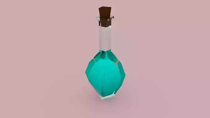 Potion5 set1 Low-poly 3D model