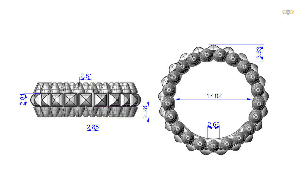Jewelry ring 3D print model_4